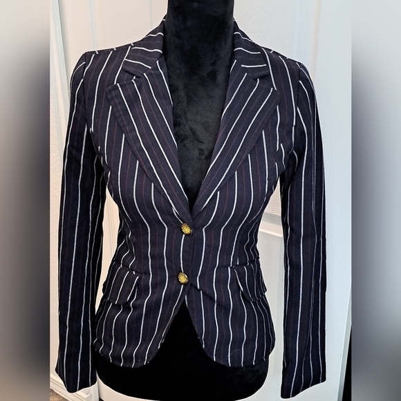 Forever 21 Jackets & Blazers - Twenty One Blue Blazer With Stripes Of Red & White     Size 5